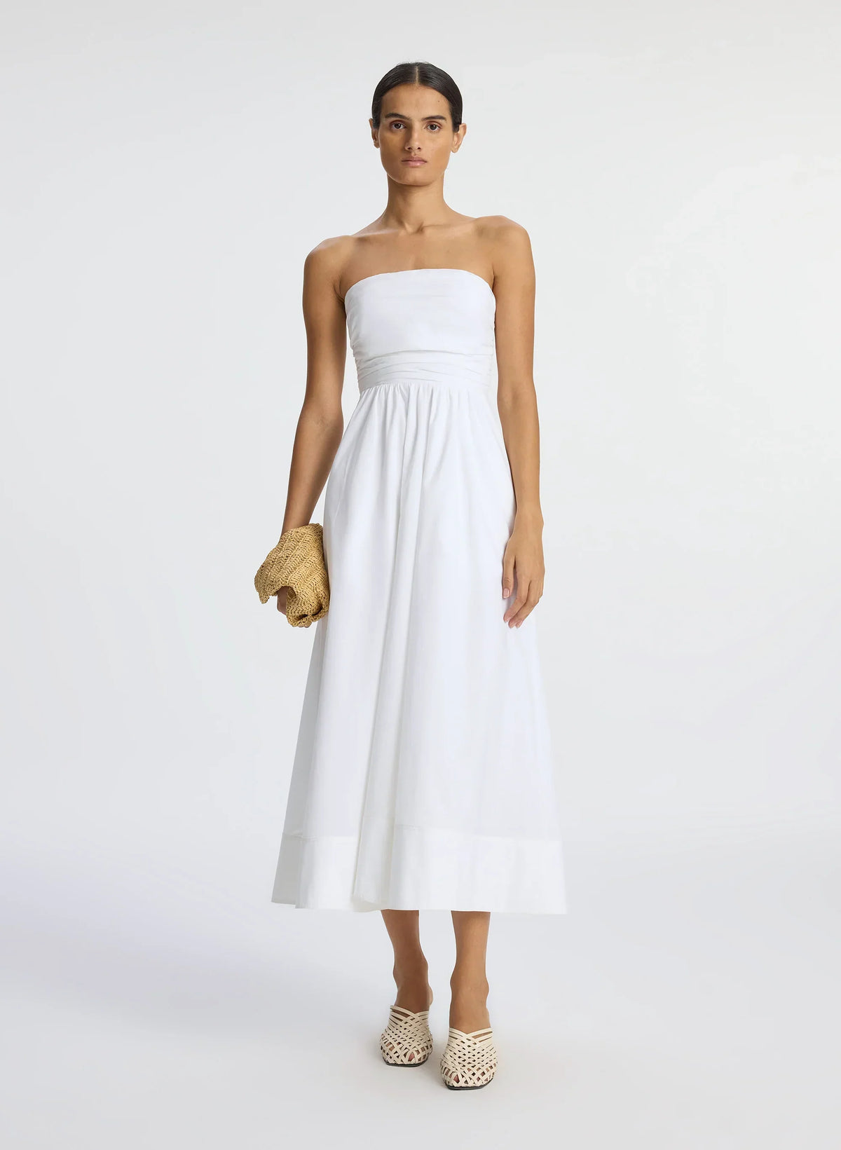 Tate Strapless Midi Dress