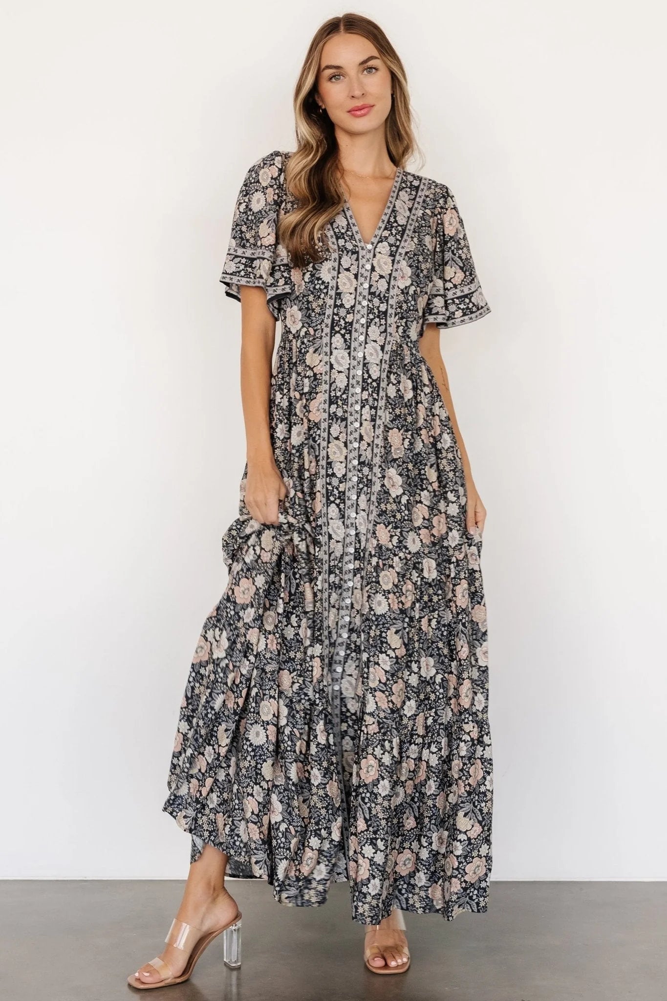 Cheryl Maxi Dress | Midnight Floral