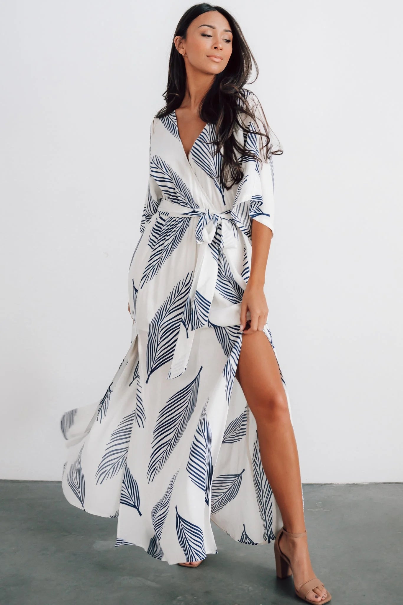Corinth Maxi Dress | Navy Print
