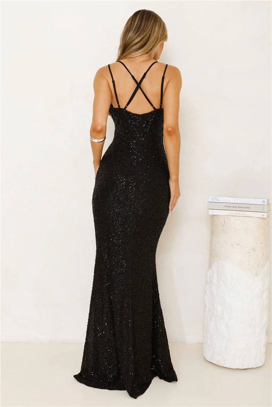 Shimmering Elegance Maxi Dress
