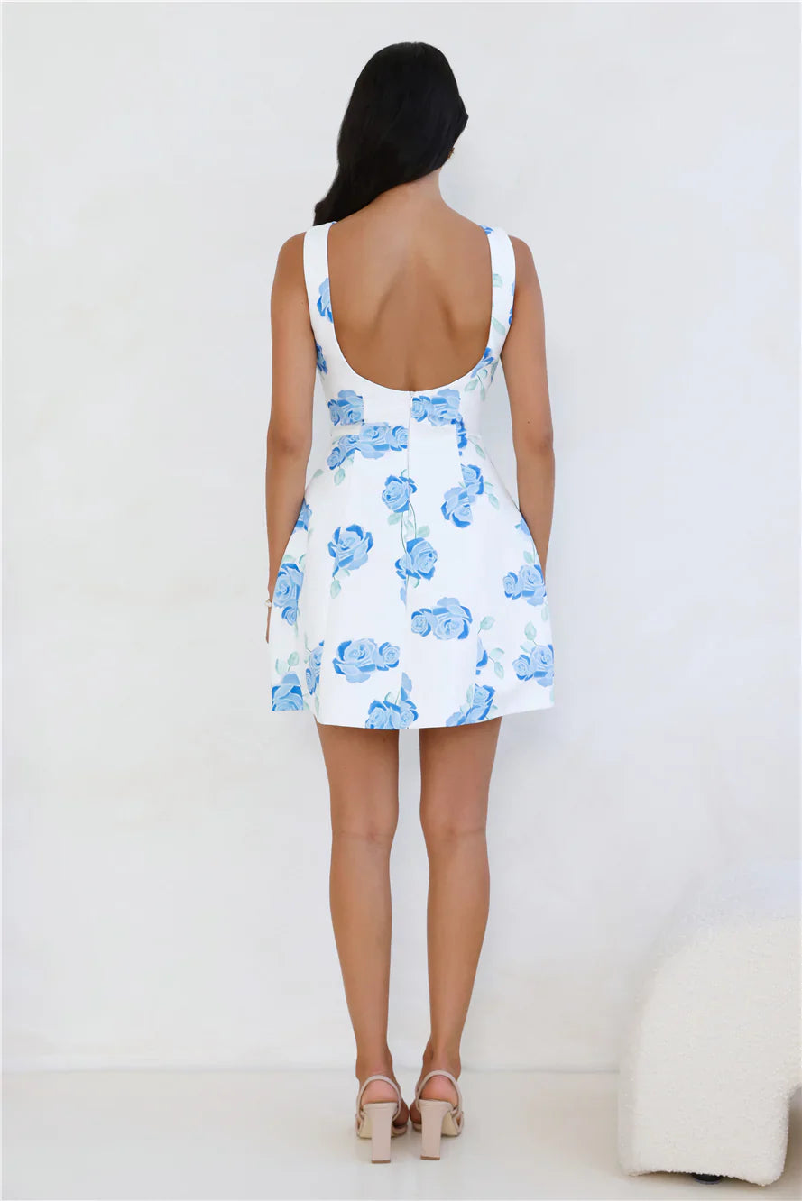 Rosy Horizon Mini Dress